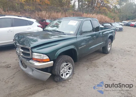 2002 Dodge Dakota Slt из США, поврежденный, VIN 1B7GG42XX2S657388
